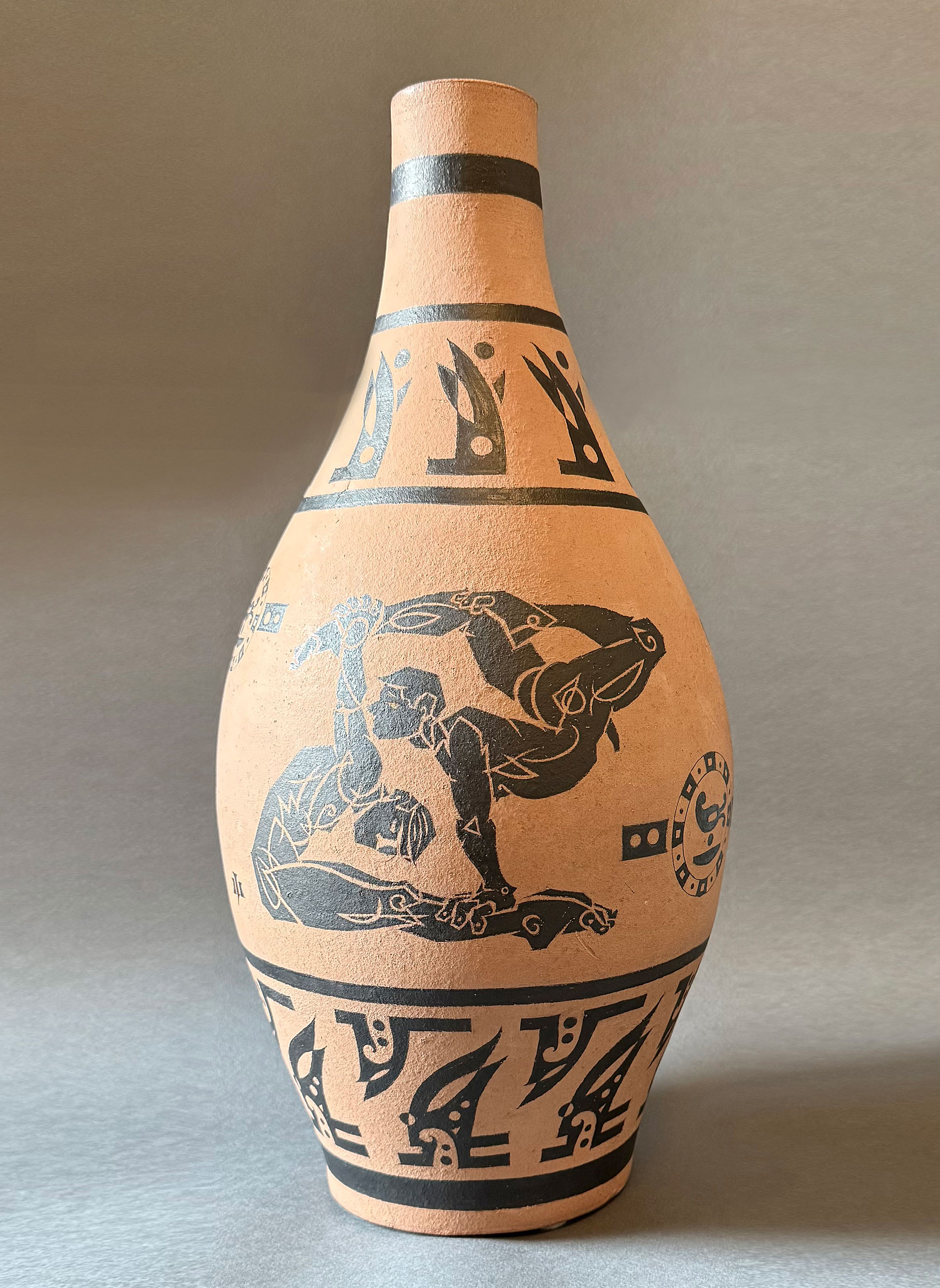 Vase (“Acrobats”) 14 inches high
